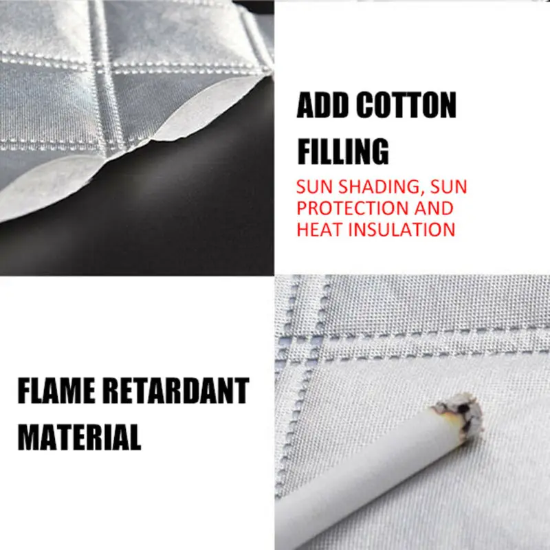 

Frost Windshield cover Ice Snow Snow and frost Sun Shade Three-layer quilted 4 Layers Windshield Winter Exterior