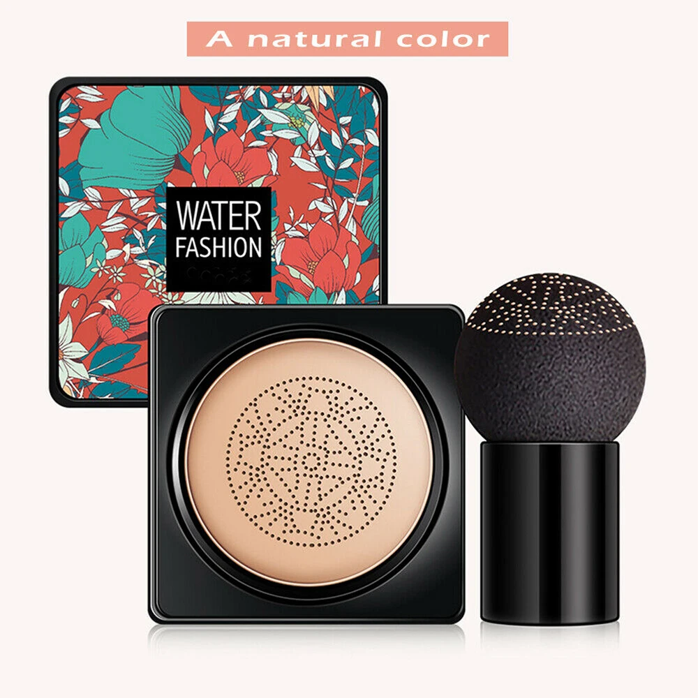 A-Natural Color Воздушная Подушка BB Крем Осветляющий консилер основа+ Грибная пуховка губка долговечная водостойкая косметика для макияжа лица - Цвет: A-Natural Color