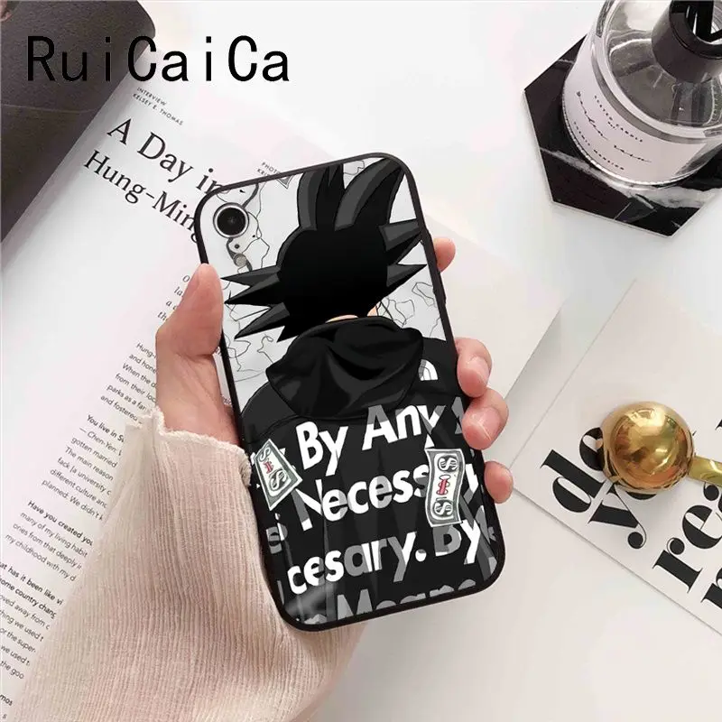 Ruicaica Dragon Ball Z Super DBZ Goku Модный чехол для телефона iPhone X XS MAX 6 6S 7 7plus 8 8Plus 5 5S XR |