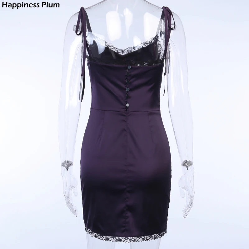 

Sexy Spaghetti Straps Bodycon Dress Women Streetwear Gothic Black Lace Up Mini Female Dress Sleeveless Casual Dress