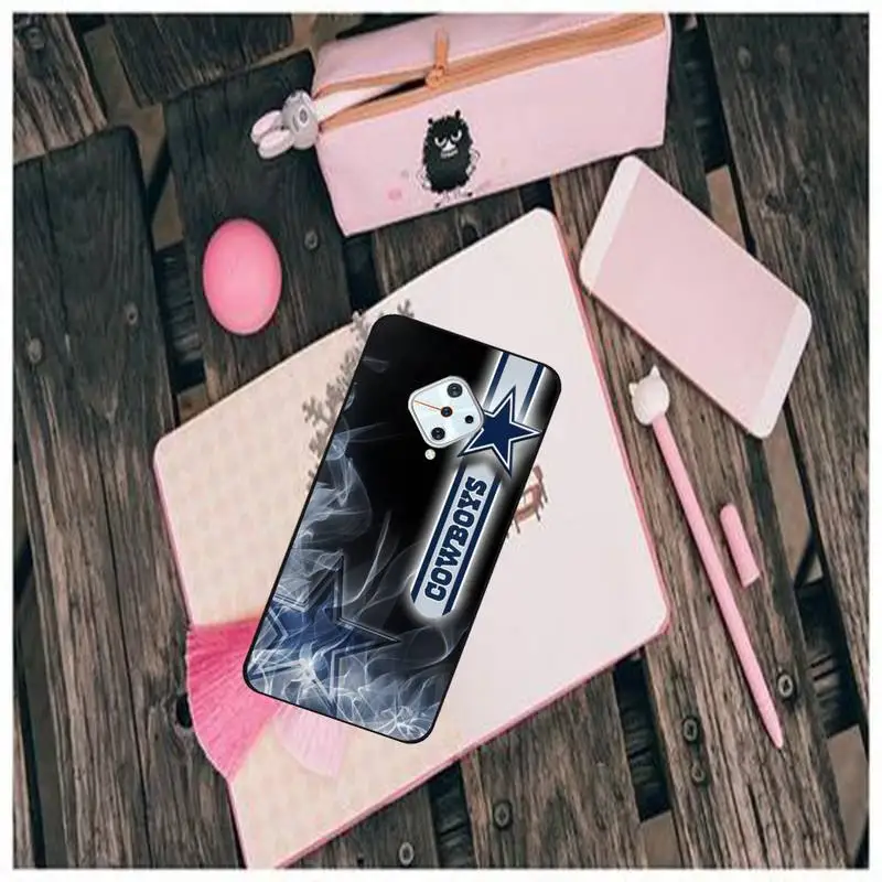 

Dallas Cowboys Black TPU Phone Case For Vivo X9 9s 20 Plus Y97 83 75 71 69 V15 V17 V5 S