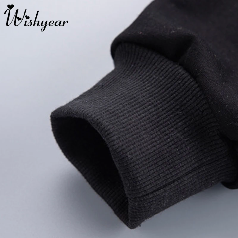 

Wishyear New Boys' Letter Print Suits Children's Long Sleeve Hooded Sweatershirt + Trousers Two Piece Set Clothes Kids Tracksuit