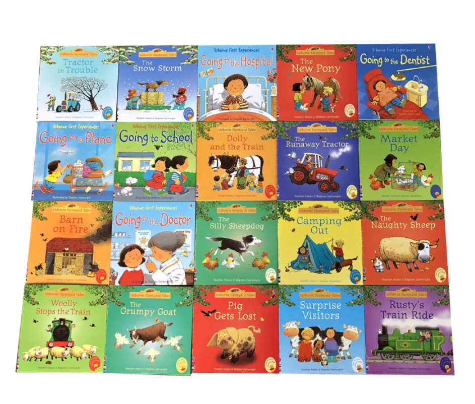 20 книг с изображением детей детские английские горные сказки серия про ферму