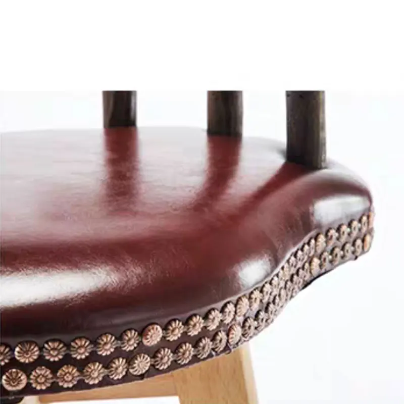 Скандинавская цельная древесина барный стул поворотный Ретро Творческих отдых