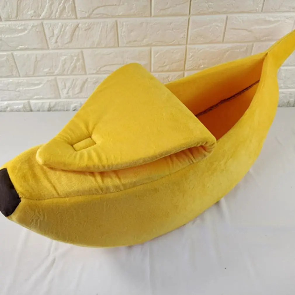 Модный портативный коврик в виде банана для домашних питомцев кошек кроватей