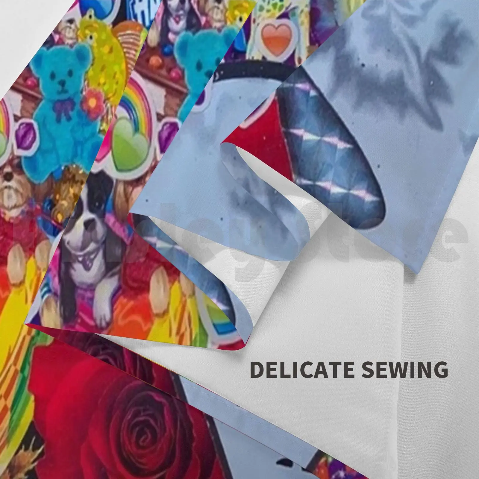 90s коллаж гобелен фон настенный красочный искусство абстрактное Лиза Фрэнка 90-х