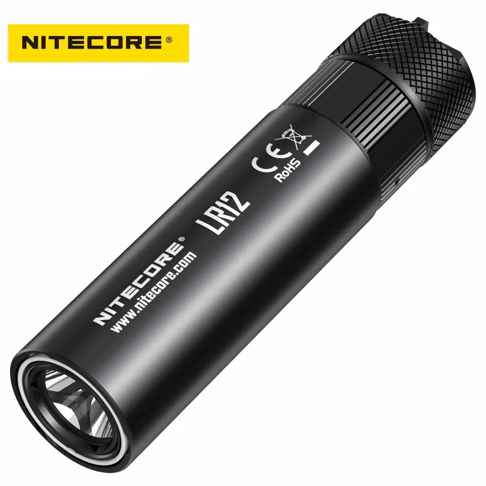 NITECORE LR12 светодиодный фонарик CREE XP-L HD V6 1000 люмен на батарею 18650 для активного