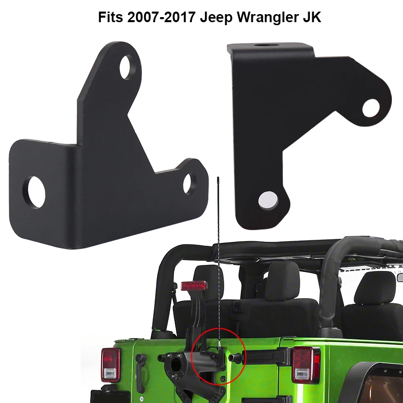Крепление антенны CB запасной шины для Jeep Wrangler Unlimited Rubicon Sahara JK 2/4 Door 2007 2018|Фара авто