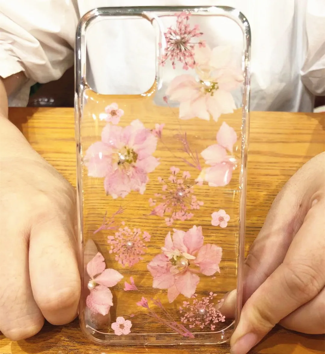 Real Flowers Dried Flower Soft TPU Back Cover for IPhone X 6 6S 7 8 Plus XS XR Max Clear Phone Case New 11 2019 |
