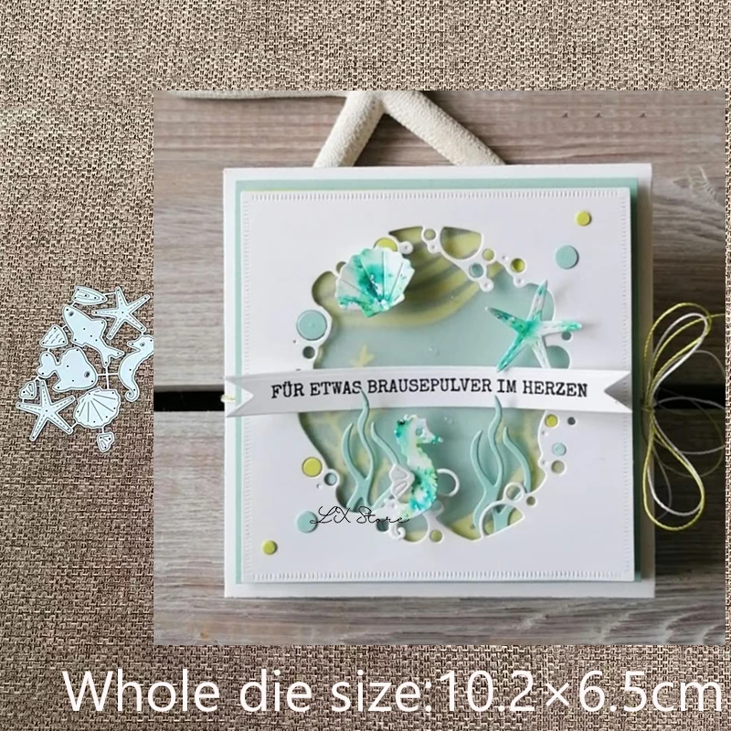 

XLDesign Craft Metal stencil mold Cutting Dies Marine life decoration scrapbook die cuts Album Paper Card Craft Embossing