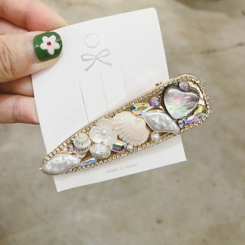 Летняя Морская ракушка заколка для волос женщин звезда шпилька белый гребешок