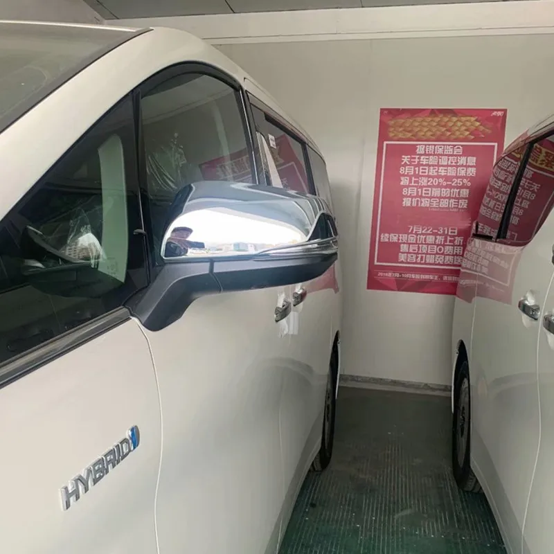 

Auto rear view mirror cover trim carbon fiber mirror cap for Alphard 2016