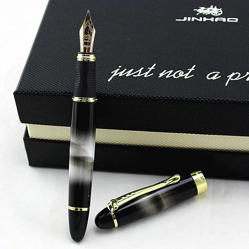 Высококачественная полностью Металлическая Роскошная перьевая ручка Jinhao X450 18KGP