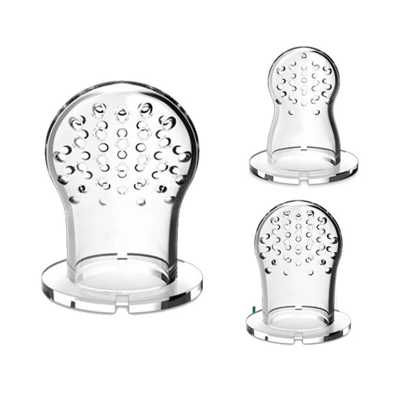 Chupete de fruta fresca para beb&eacute;, mordedor de silicona, alimentador de alimentos frescos, piezas de chupete, 5 uds.-2