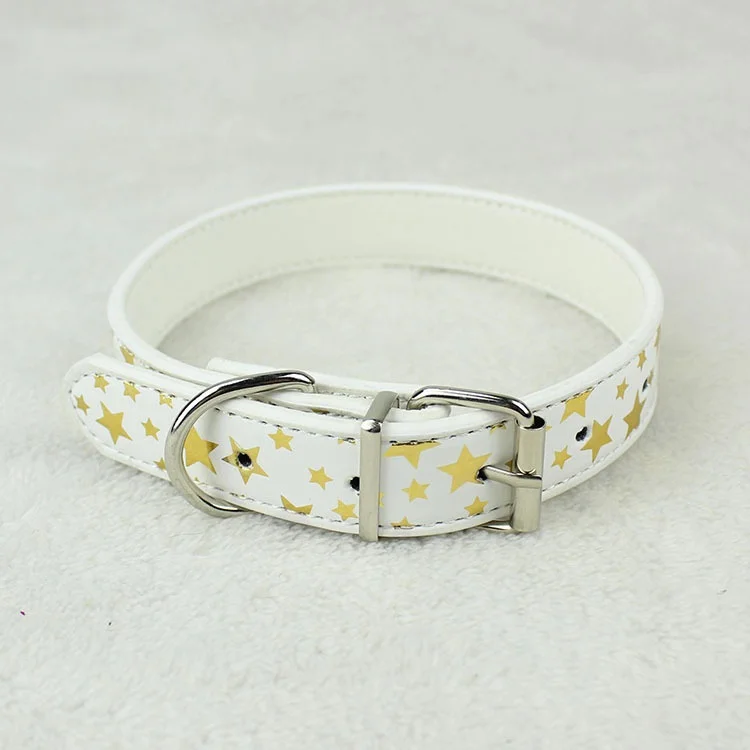Новый ошейник из искусственной кожи для домашних животных популярная звезда