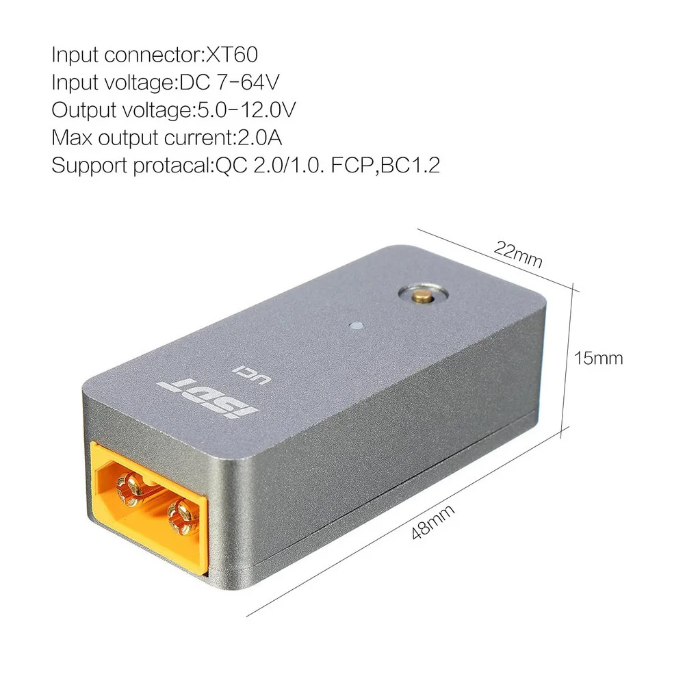 ISDT UC1 18 Вт 2A мини Быстрая зарядка Смарт USB зарядное устройство поддержка 2 0/3 0/FCP/BC1.2