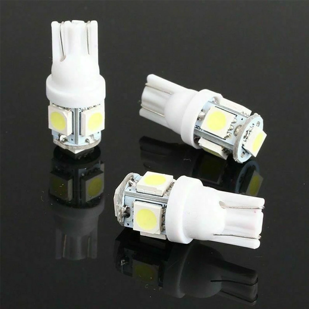 15 шт. автомобильные белые светодиодные лампы T10 5050 5smd с клиновидным цоколем W5W 194 168