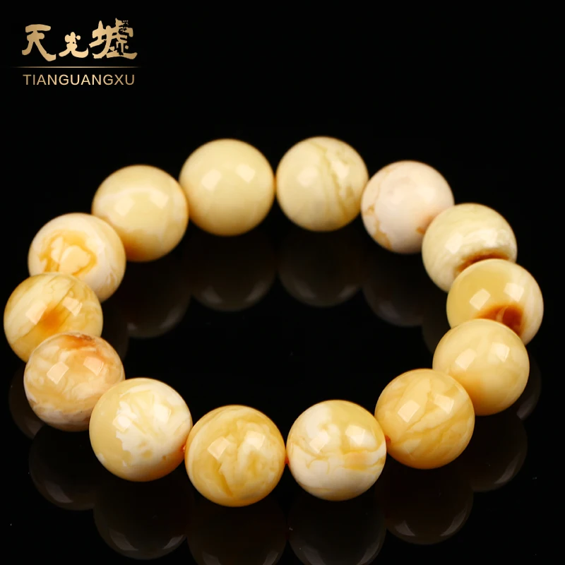 Браслет из натурального пчелиного воска с бусинами Будды | Украшения и