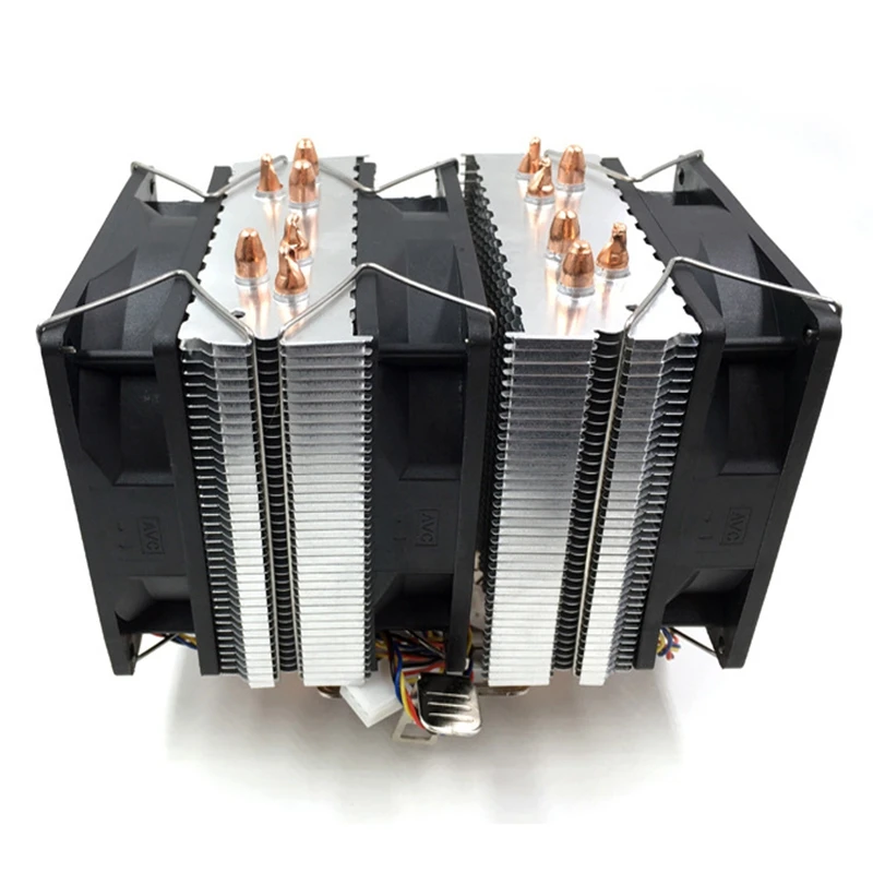 

CPU Cooler Fan Cooling for AMD 1155 1366 General 6 Heat Pipe CPU Fan Temperature Control 3-Pin Double Wind Streamer