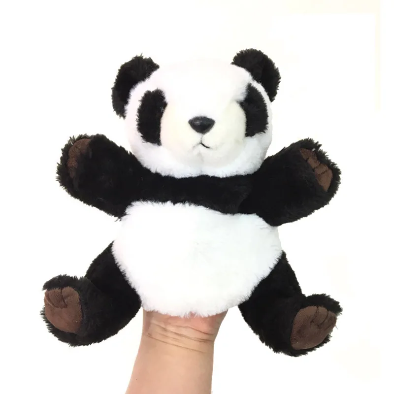 

Животные, куклы на руку, панда, куклы, детские игрушки, мягкие детские плюшевые игрушки, веселая семейная Веселая рука для детей, обучающая и ...