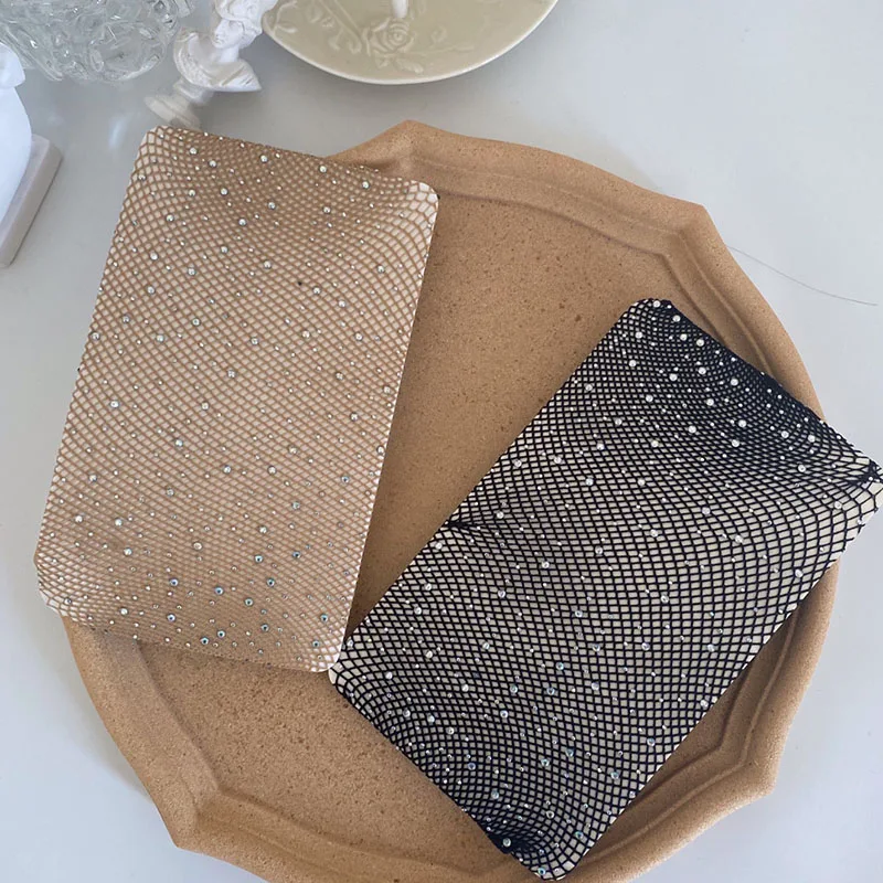 

Sexy Women Tights Shine Rhinestone Stockings Sexy Fishnet Pantyhose Female Elastic Collant Nylon Thin Stocking Nightclud