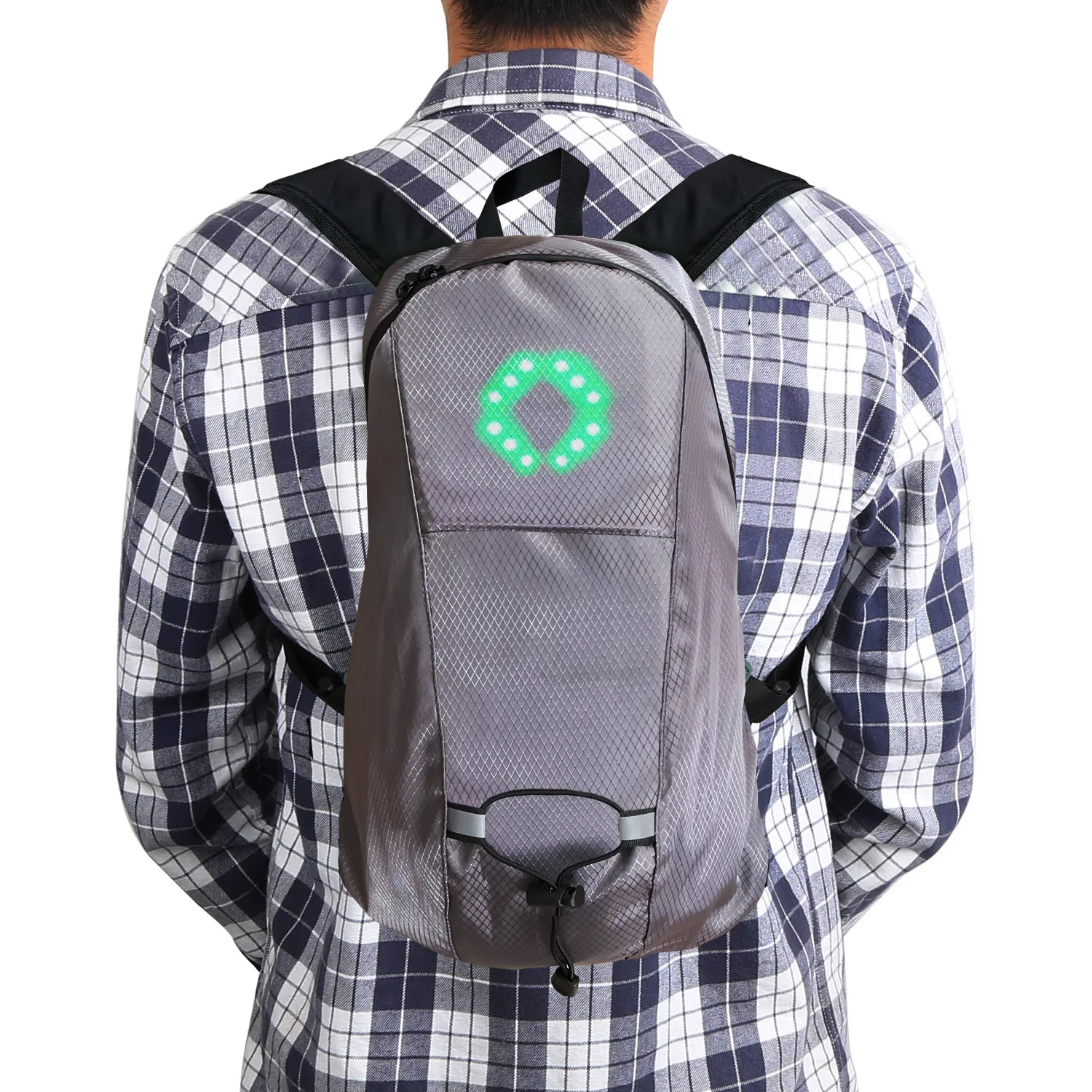 

Outdoor Hiking Climbing Backpack Bicycle Bag Sport Backpack 15L Waterproof LED Turn Signal Light Remote Control Safety Bag