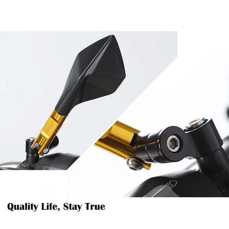 Алюминиевые боковые зеркала для мотоцикла с ЧПУ синие 8/10 мм аксессуары запчасти