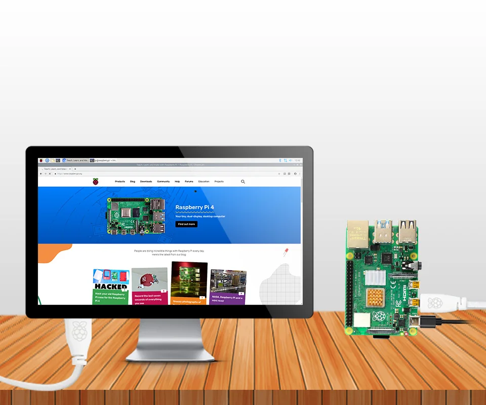 Официальный кабель Raspberry Pi micro HDMI для стандартного предназначенный компьютера 4 |