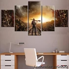 Мобильный постер Pubg для видеоигр, 5 панелей, изображения Metro Exodus 16 Metro Royale, холст с принтом, декор для комнаты, винтажный Декор для комнаты