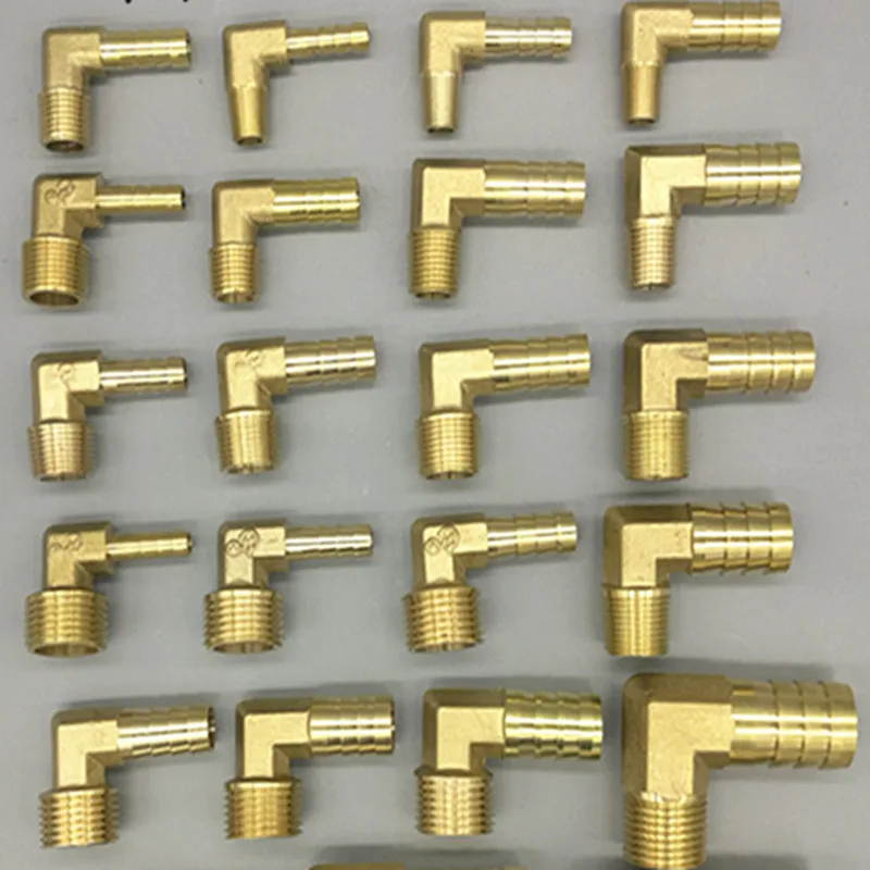 

Латунные штуцеры для шланга, локоть, 6-16 мм, под 1/8"-1/2", наружная резьба