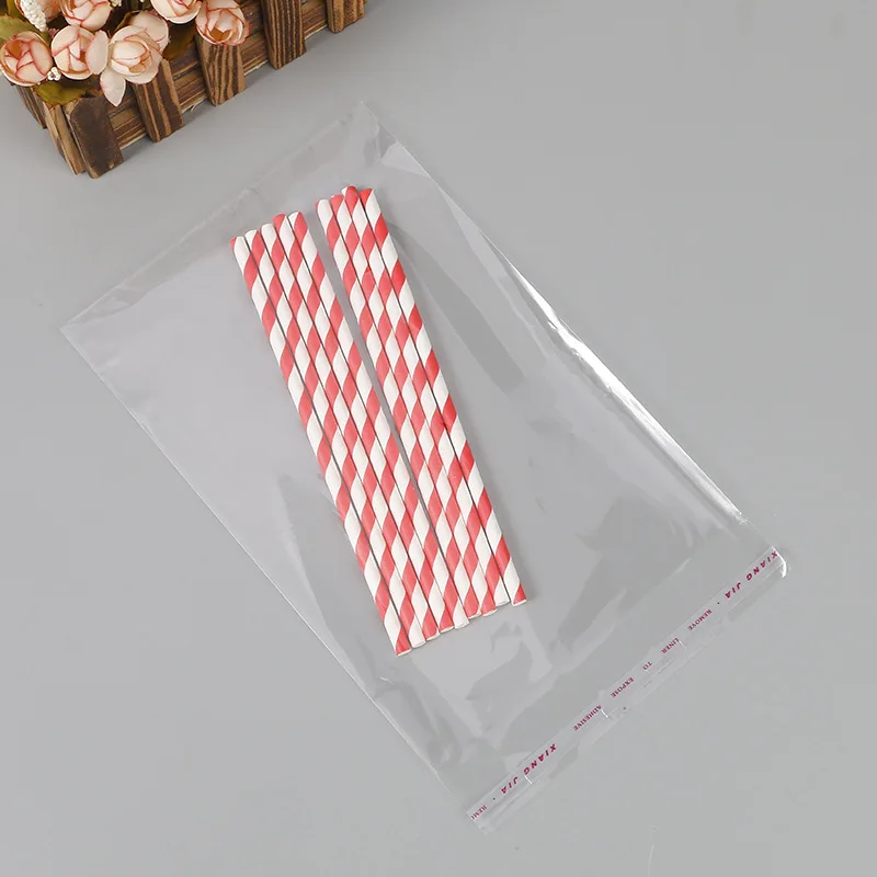 100 шт маленький Размеры прозрачный самоклеющийся сумки пластиковый пакет из