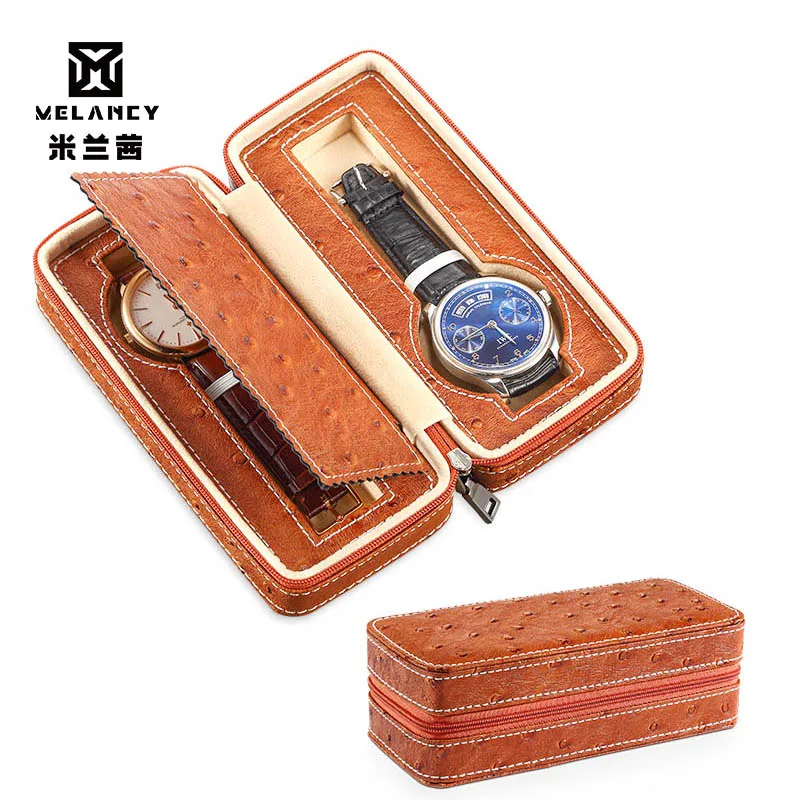 Футляр для часов с 2 отделениями дорожная шкатулка хранения и демонстрации