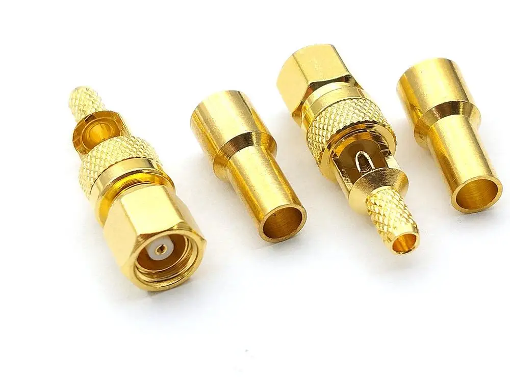 20 шт/50 шт SMC Женский Джек прямой обжимной для RG174 RG179 RG316 RG188 Кабельный адаптер |