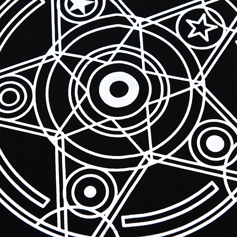Бархатная скатерть Таро алтарь Wicca Pentacle Sun вышивка настольная игра 49 см x | Спорт и