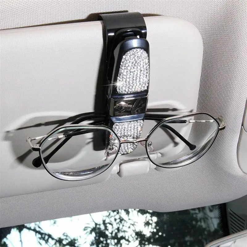 Стразы солнцезащитные очки зажим для автомобильных очков папка солнцезащитных с