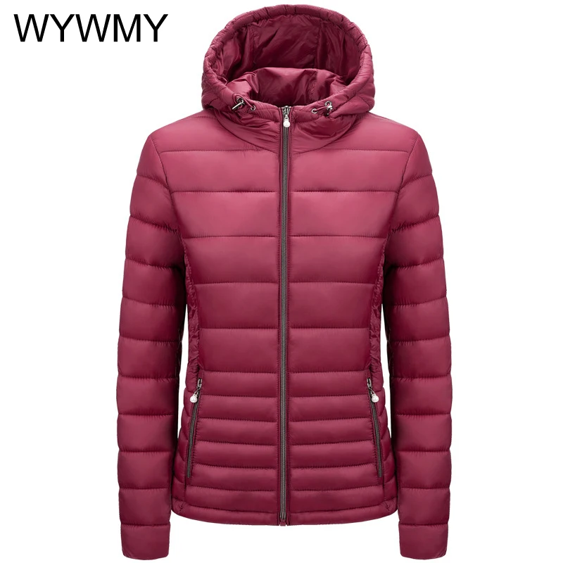 Winter Women Cotton Padded Jacket Slim Short Parka Outdoor Warm Coat Female Winter Clothes Ultralight Coats and Jackets Outwear