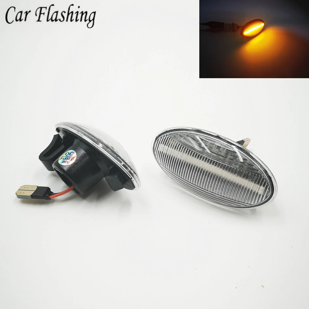 Автомобильный мигающий 1 пара динамический Светодиодный Боковой габаритный