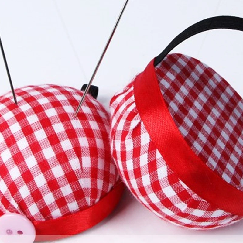 

MIUSIE Sewing Kit Hand Sewing Needle Ball Shape Sewing Needle Cushion with Elastic Wrist Belt for Cross Stitch Sewing in Home