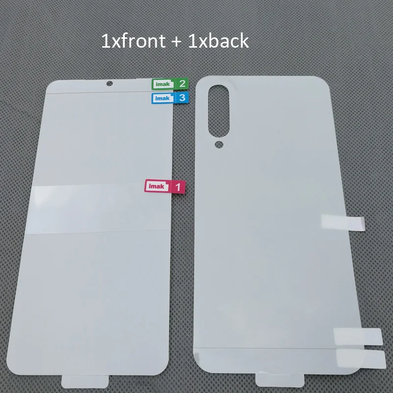 1xfront 1xback Imak Гидрогелевая пленка для Xiao mi 9 mi 9 Lite Pro задняя Передняя Задняя Защитная Прозрачная Олеофобная пленка - Цвет: 1xfront 1xback