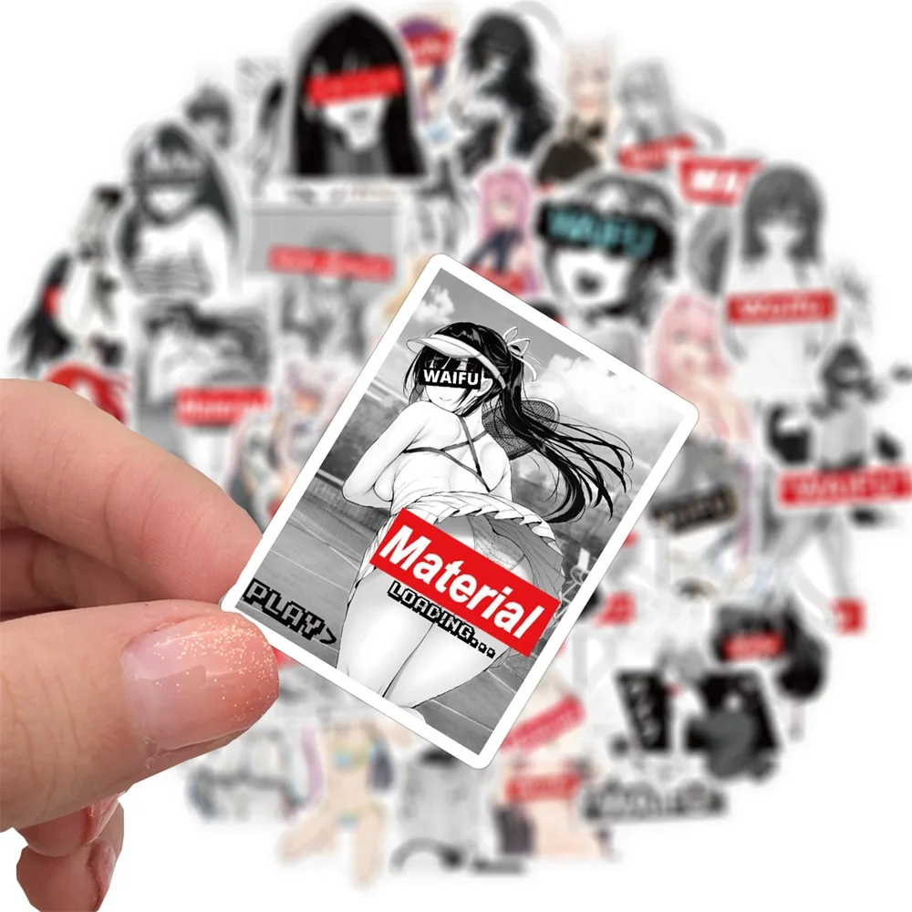 

10/30/50Pcs New Waifu Hentai Sexy Anime Stickers Girl Waterproof Guitar Luggage Skateboard Laptop Bicycle Graffiti Sticker Toys