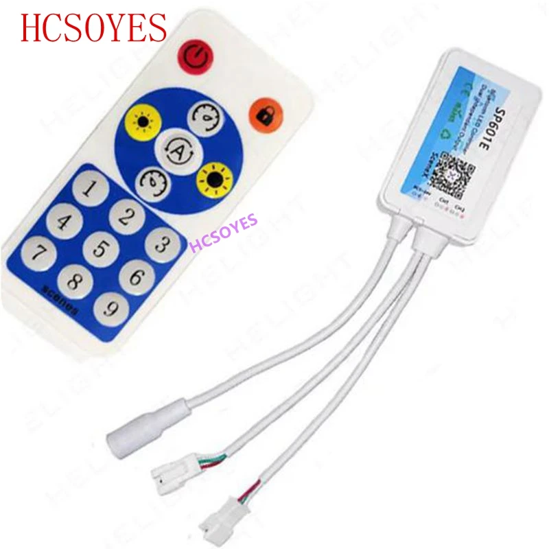 WS2812B WS2811 музыкальный контроллер SP601E Встроенный микрофон двойной сигнальный