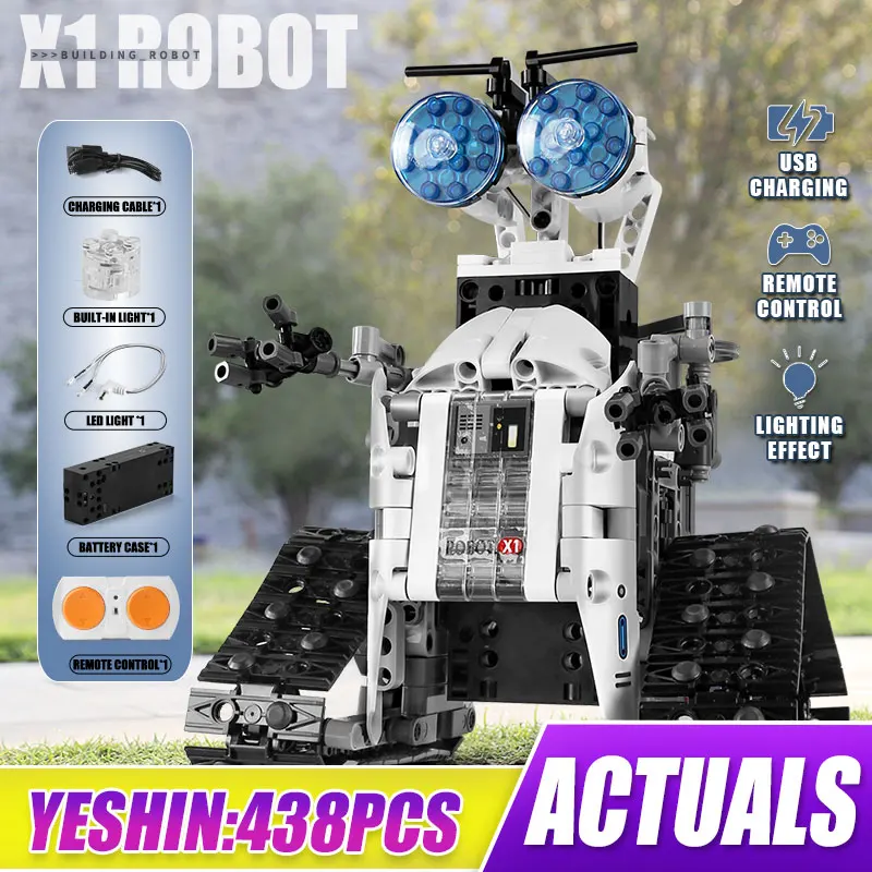 Ешина 438 шт творческие высокотехнологичных RC Робот строительные блоки