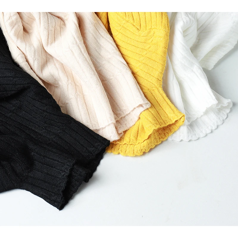 

2020 chic Autumn winter Slim thick Sweater Pullovers Women Long Sleeve casual turtleneck warm basic Sweater knit Jumpers top