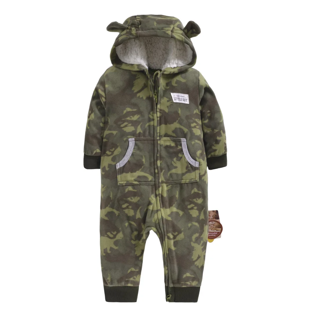 Весенние детские комбинезоны для мальчиков одежда новорожденных ворсистые