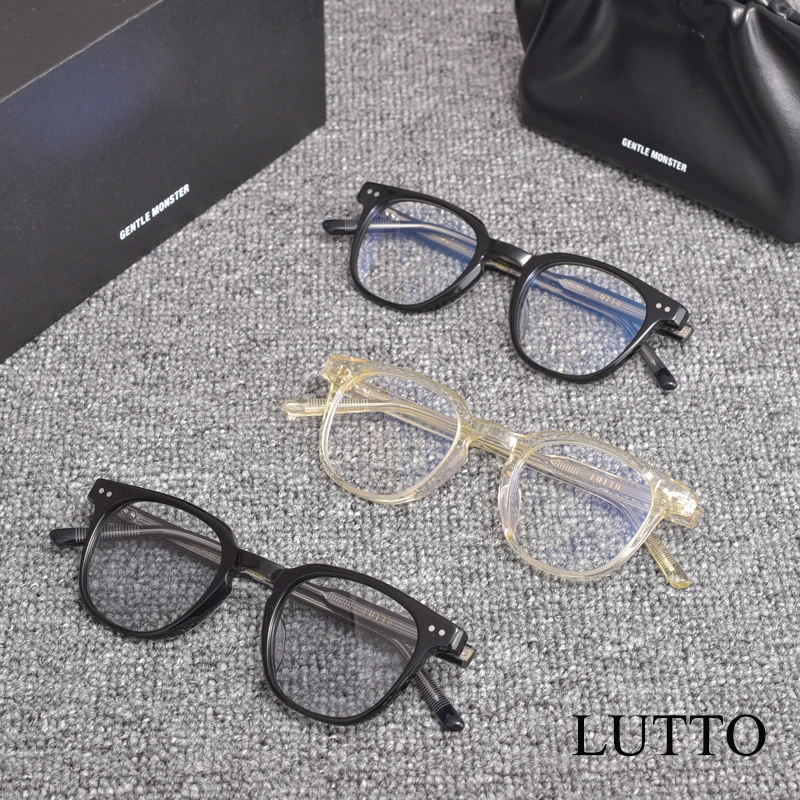 

2021 GM New Fashion Oval myopia glasses frame GENTLE LUTTO women men Prescription glasses frame MONSTER Women Men Eyewear