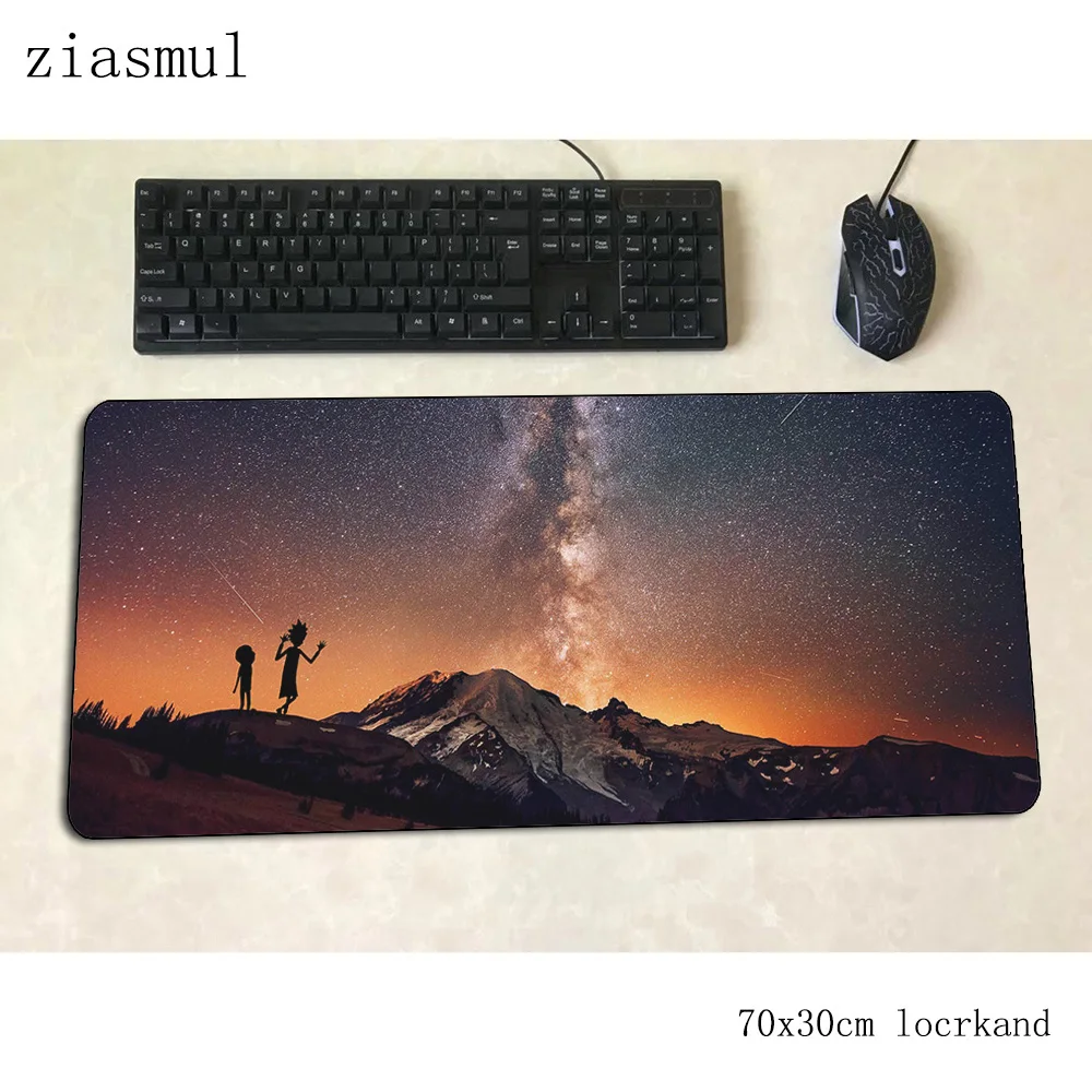 Коврик для мыши Рик и Морти, 70x30 см, игровой коврик для мыши, аниме, офисный коврик, Настольный коврик, Новое поступление, коврик для мыши, игры, pc gamer, коврики