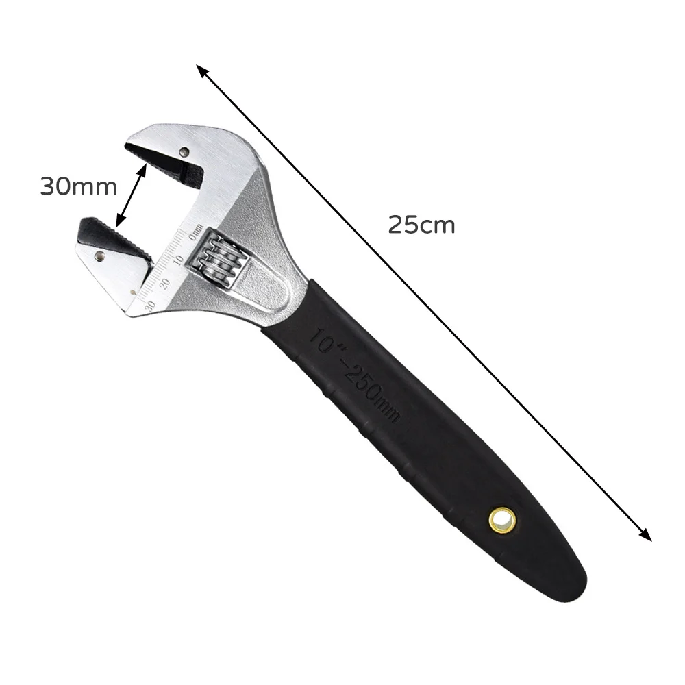 

1pcs 8inch/10inch Adjustable Wrench with Scale Multi-function Pipe Wrench Quick Universal Wrench Bathroom Water Pipe Repair Tool