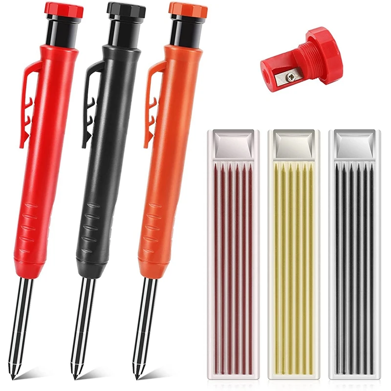 

Solid Carpenter Pencil Set 21 Pcs Woodworking Scriber Marking Tools With Refills Deep For Woodworking Architect Drawing