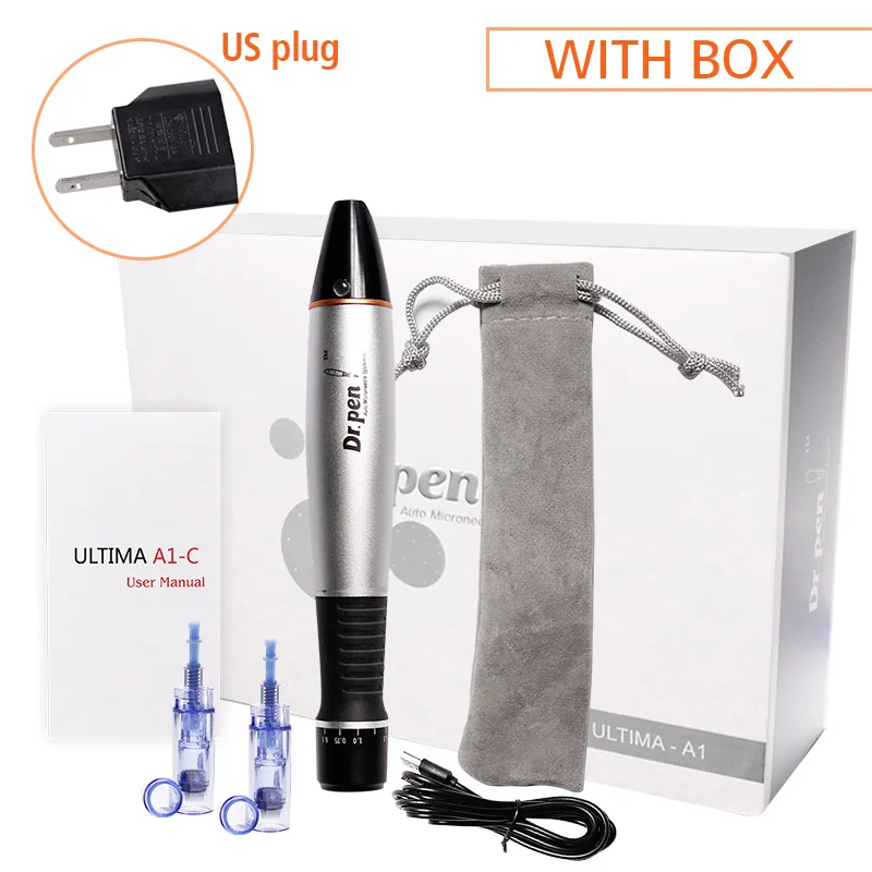 With box US Dr.Pen A1-C MYM Microneedling Ручка микро-штыковая Порты и разъёмы иголочный картридж BB светящиеся устройства ”Проводная электрическая Dr.Pen мануального татуажа бровей - Габаритные размеры: With box US