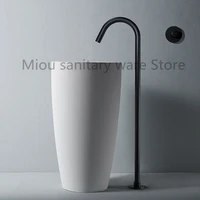 floor black mounted bathtub shower faucet swivel waterfall spout free standing bathroom crane bath shower mixer tap